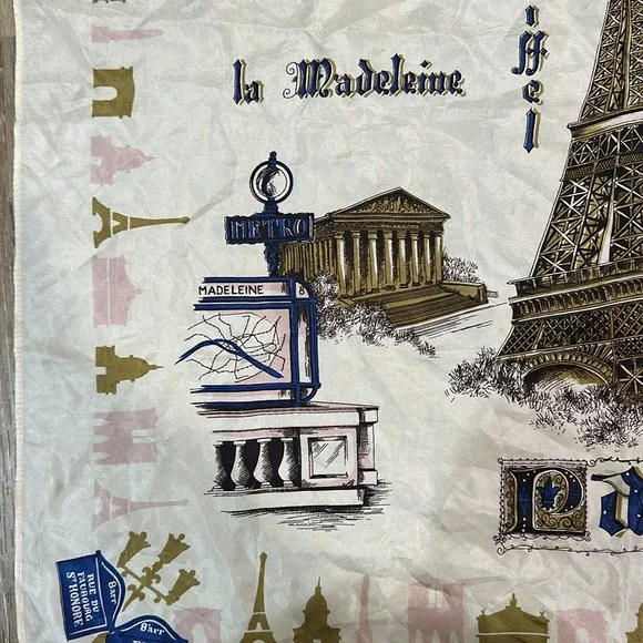 Womens paris scarf - silk - 27in x 25 in. - Picture 2 of 4